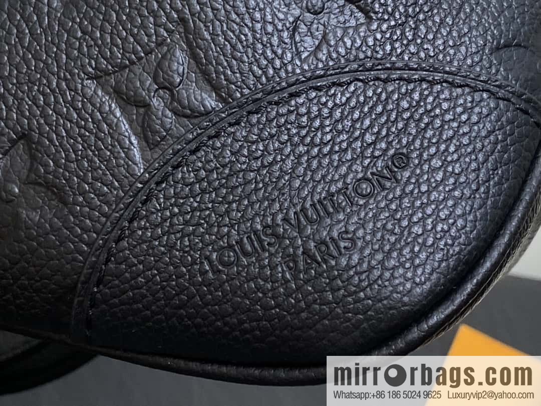 [Boutique‑grade] M12930 black full leather embossed, chain bag croissant series KOREA PRE-LAUNCH handbag