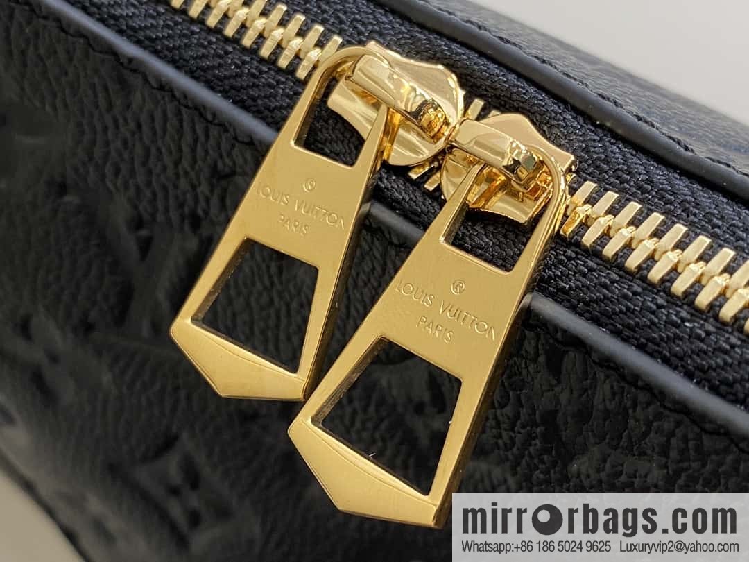 [Boutique‑grade] M12930 black full leather embossed, chain bag croissant series KOREA PRE-LAUNCH handbag