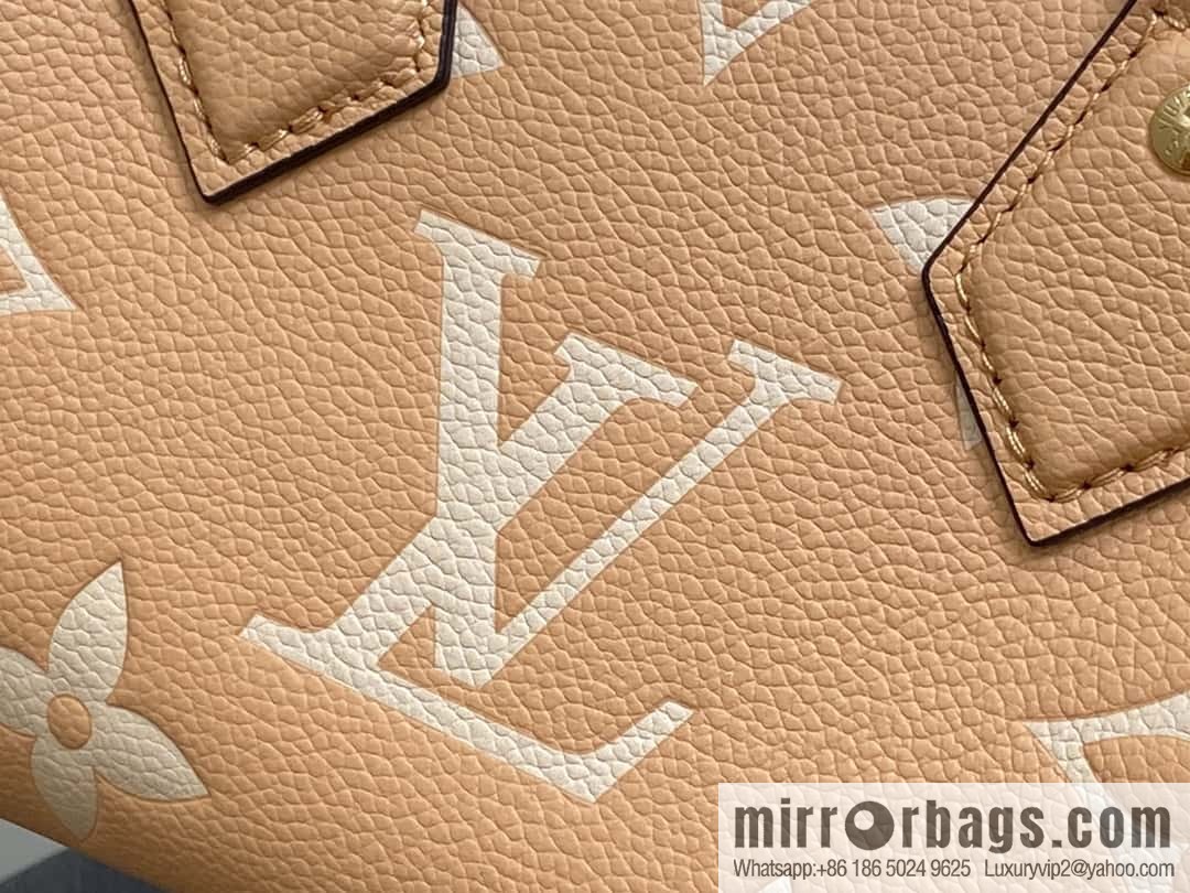 [Boutique‑grade] M12713 light brown, full leather speedy pillow bag series M46397 Speedy Bandoulière 20 handbag