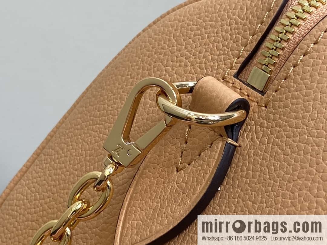 [Boutique‑grade] M12713 light brown, full leather speedy pillow bag series M46397 Speedy Bandoulière 20 handbag