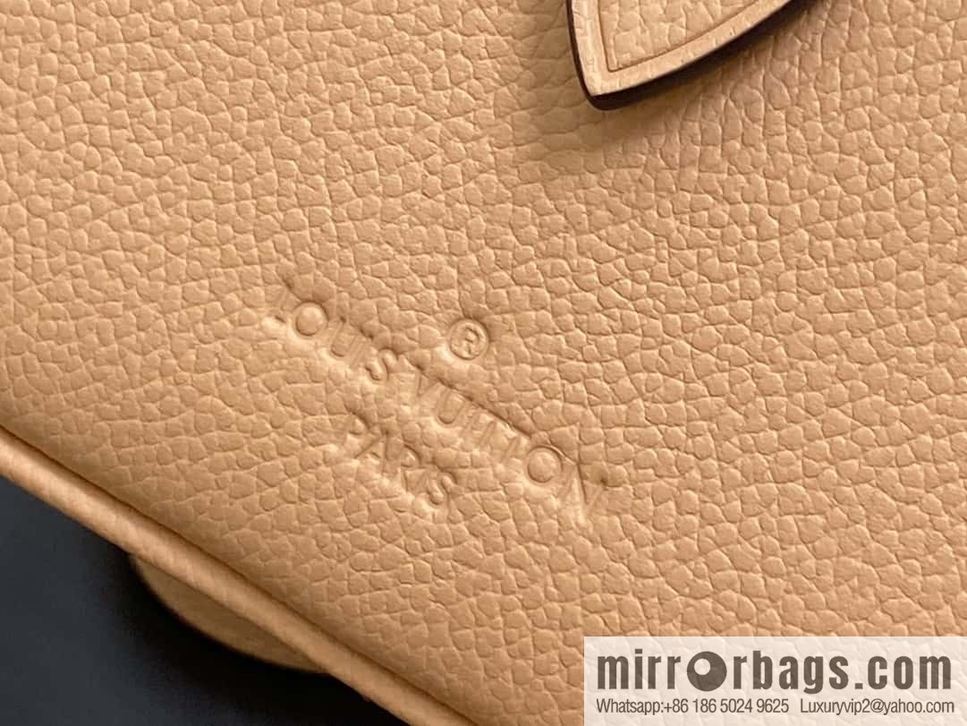[Boutique‑grade] M12713 light brown, full leather speedy pillow bag series M46397 Speedy Bandoulière 20 handbag