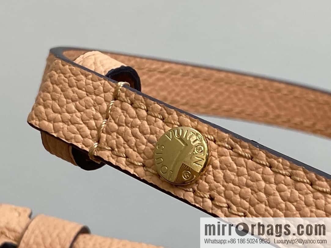 [Boutique‑grade] M12735 light brown, full leather chain bag messenger bag series M46595 This Pochette Métis East West handbag