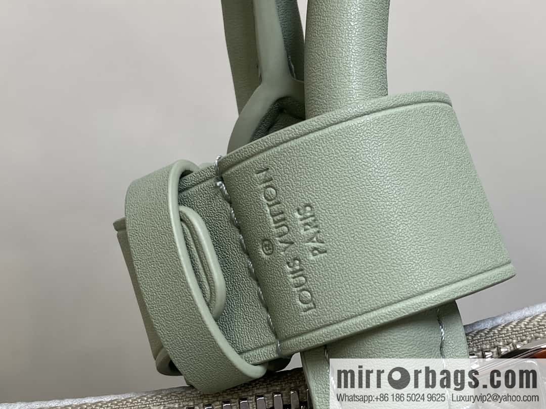 [Premium‑quality] M11718 green gradual change travel bag series Sac Keepall Bandoulière 45 M41418 11718 gradual change green flower