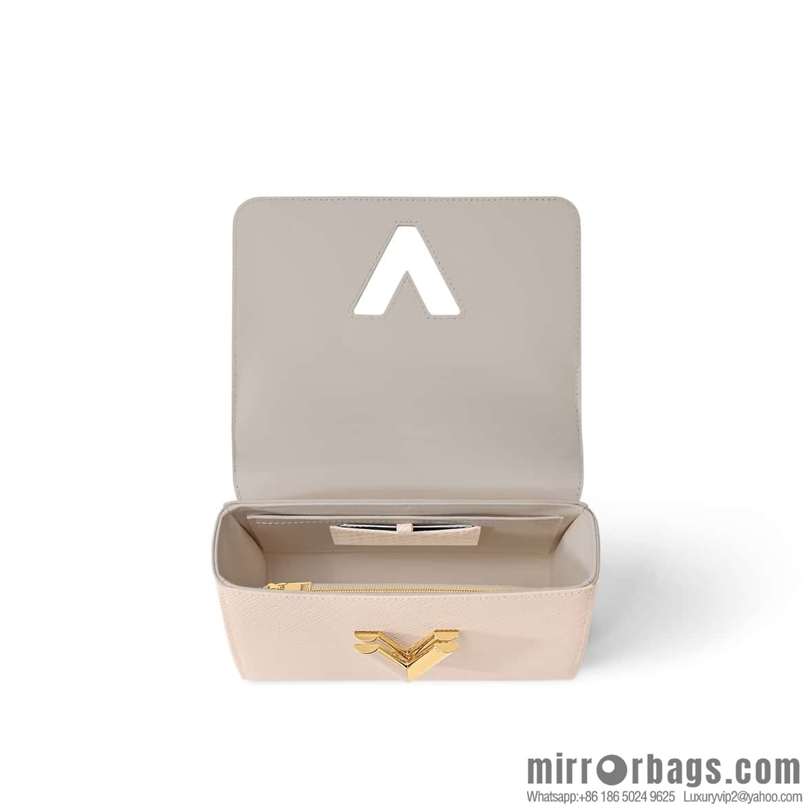 [Boutique‑grade] M24630 meters white, water ripple Twist series TWIST medium handbag M24631 black