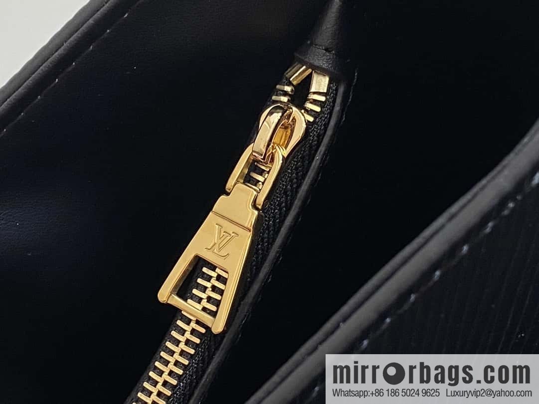 [Boutique‑grade] M24631 black, water ripple Twist series TWIST medium handbag M24630 meters white