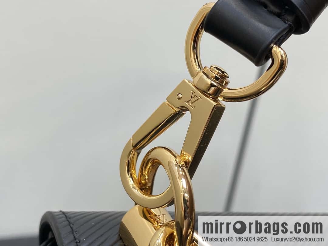 [Boutique‑grade] M24631 black, water ripple Twist series TWIST medium handbag M24630 meters white