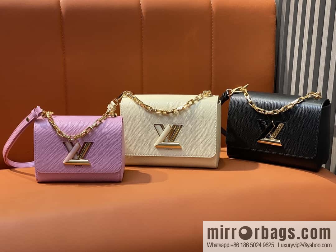[Boutique‑grade] M24864 pink purple, water ripple Twist series TWIST small handbag, this Twist small handbag