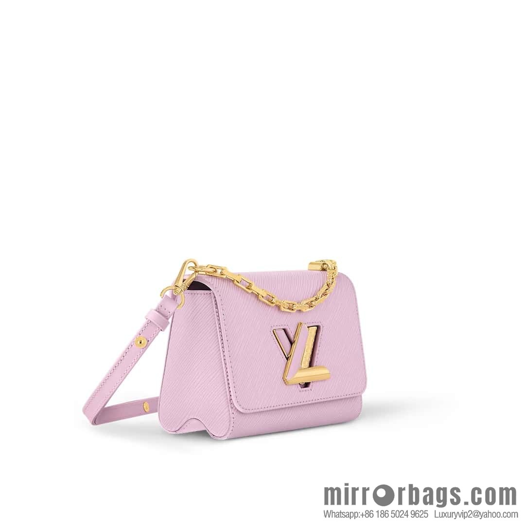 [Boutique‑grade] M24864 pink purple, water ripple Twist series TWIST small handbag, this Twist small handbag