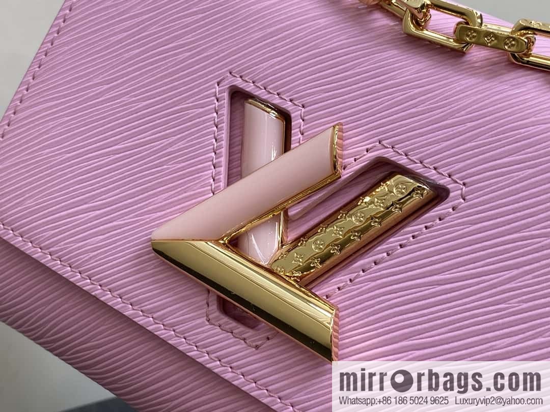 [Boutique‑grade] M24864 pink purple, water ripple Twist series TWIST small handbag, this Twist small handbag