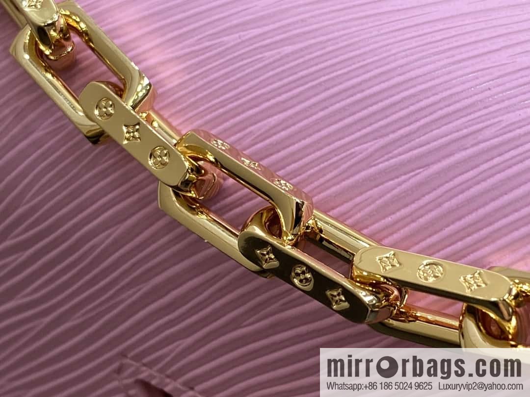 [Boutique‑grade] M24864 pink purple, water ripple Twist series TWIST small handbag, this Twist small handbag
