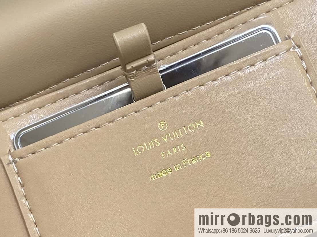 [Boutique‑grade] M22891 apricot, full leather rhombus chain bag series GO-14 Teist medium handbag M23045 M22890