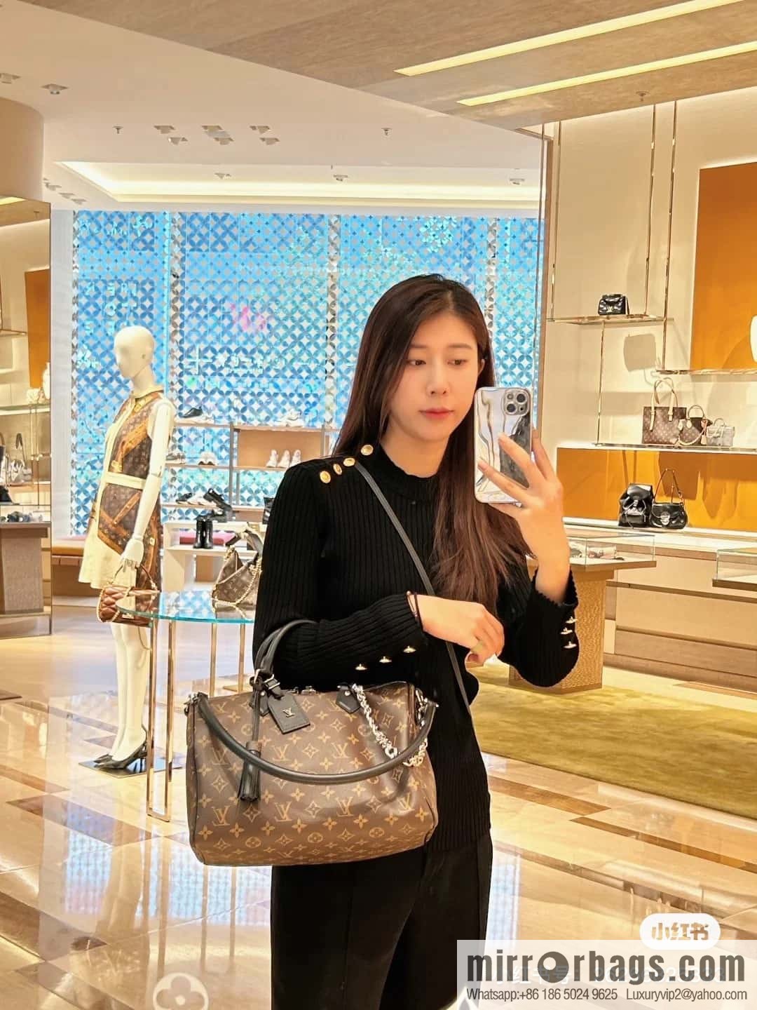 [Boutique‑grade] M12243 presbyopia/black leather, pillow bag speedy series Speedy Soft 30 Dark handbag