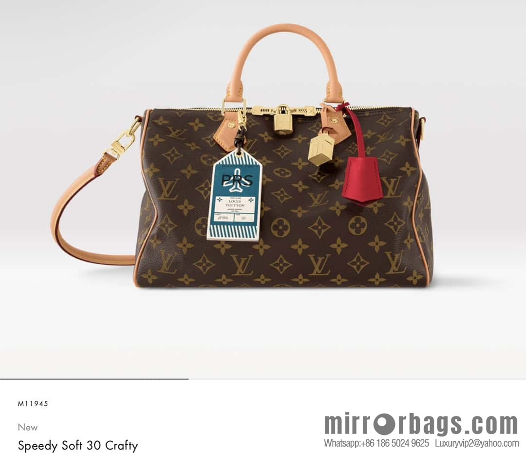 M11945 presbyopia official website picture pillow bag speedy series Speedy Soft 30 Dark handbag