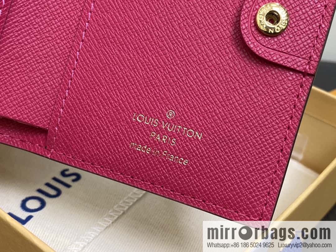 [Boutique‑grade] M11380 presbyopia plum red, wallet change bag wallet series Lisa Wallet wallet M82605 M82383 M83649