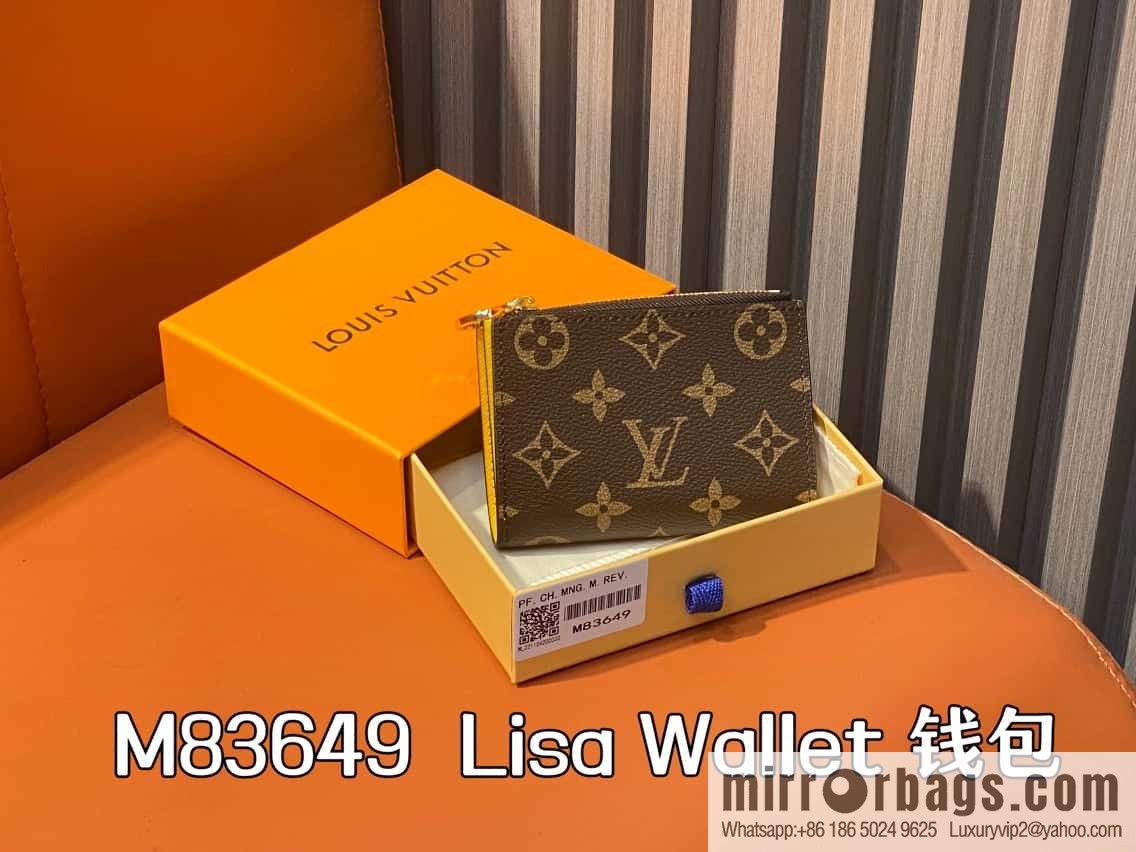 M83649 presbyopia yellow, wallet change bag wallet series Lisa Wallet wallet M82605 M82383