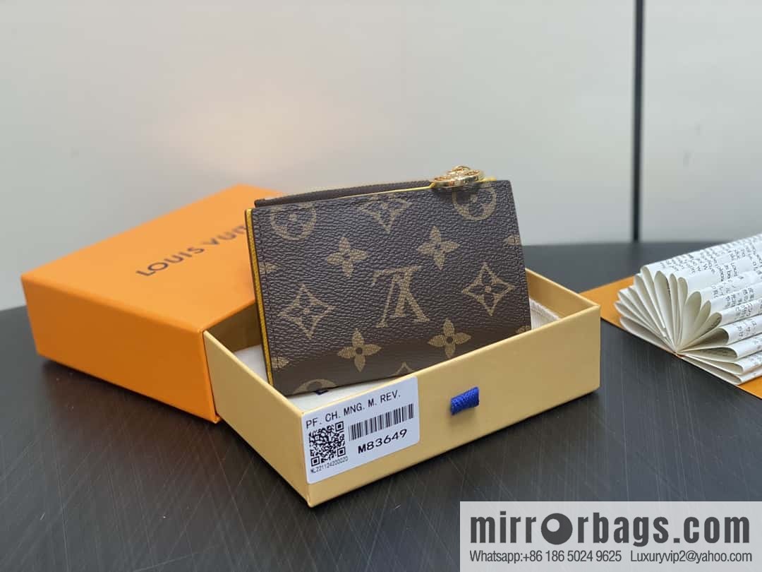 M83649 presbyopia yellow, wallet change bag wallet series Lisa Wallet wallet M82605 M82383