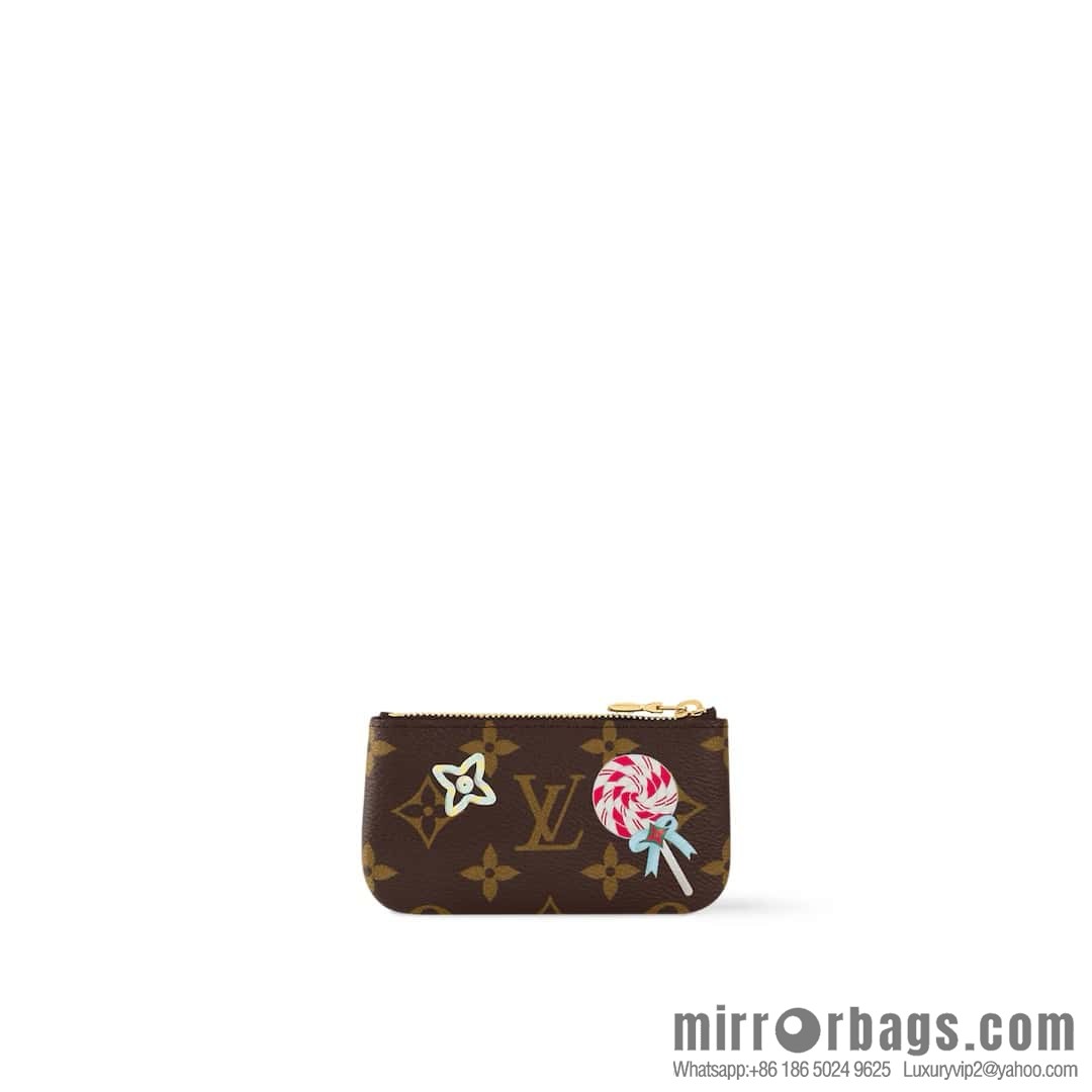 [Boutique‑grade] M12217 red, Christmas model, key bag wallet series, key bag.