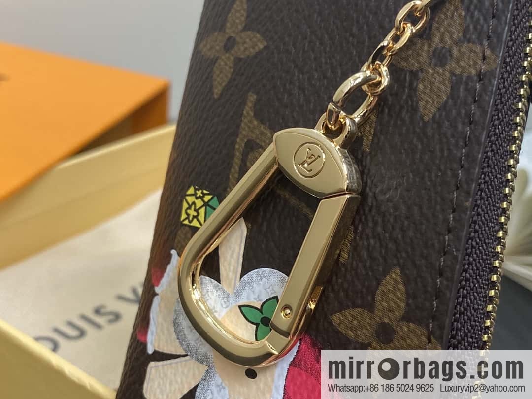 [Boutique‑grade] M12217 red, Christmas model, key bag wallet series, key bag.