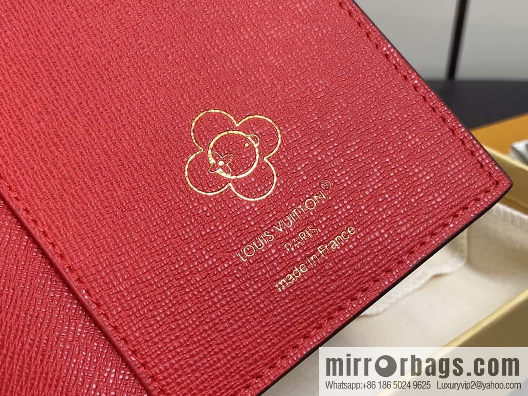 [Boutique‑grade] M12219 red, Christmas model, new autumn and winter model, passport holder, passport cover.