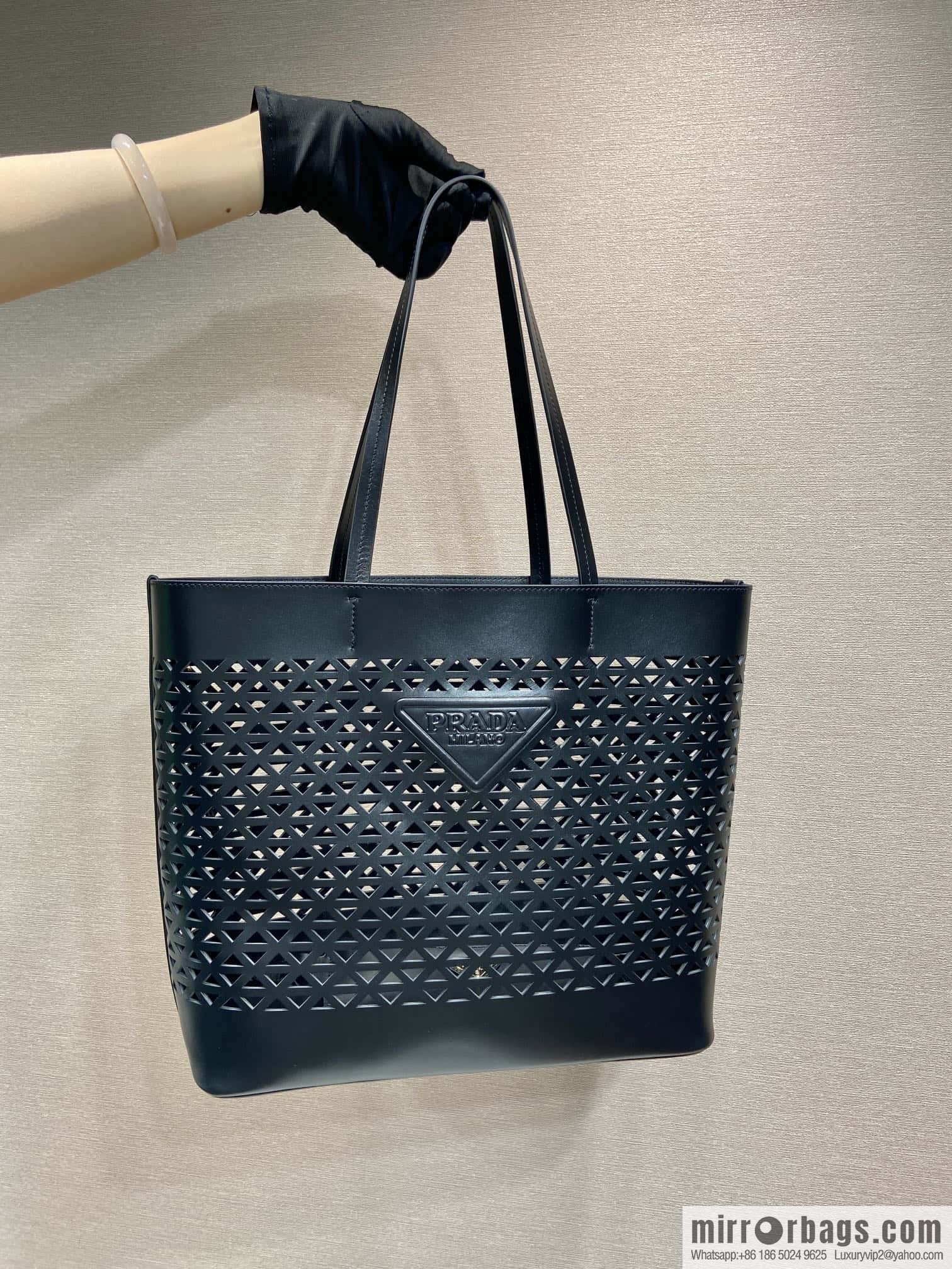 PRADA 🎉 hollow tote bag 🎉 1BG503 hollow 🎉🎉 black