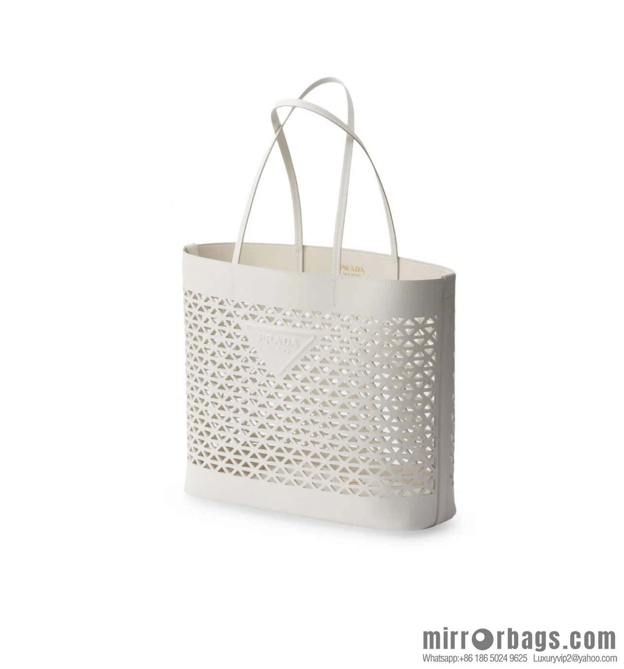 PRADA 🎉 hollow tote bag 🎉 1BG503 hollow 🎉🎉 white