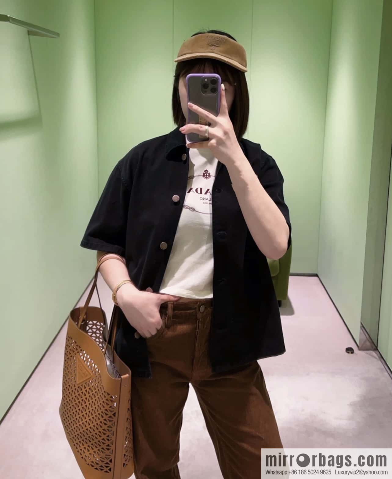 PRADA 🎉 hollow tote bag 🎉 1BG503 hollow 🎉🎉 brown