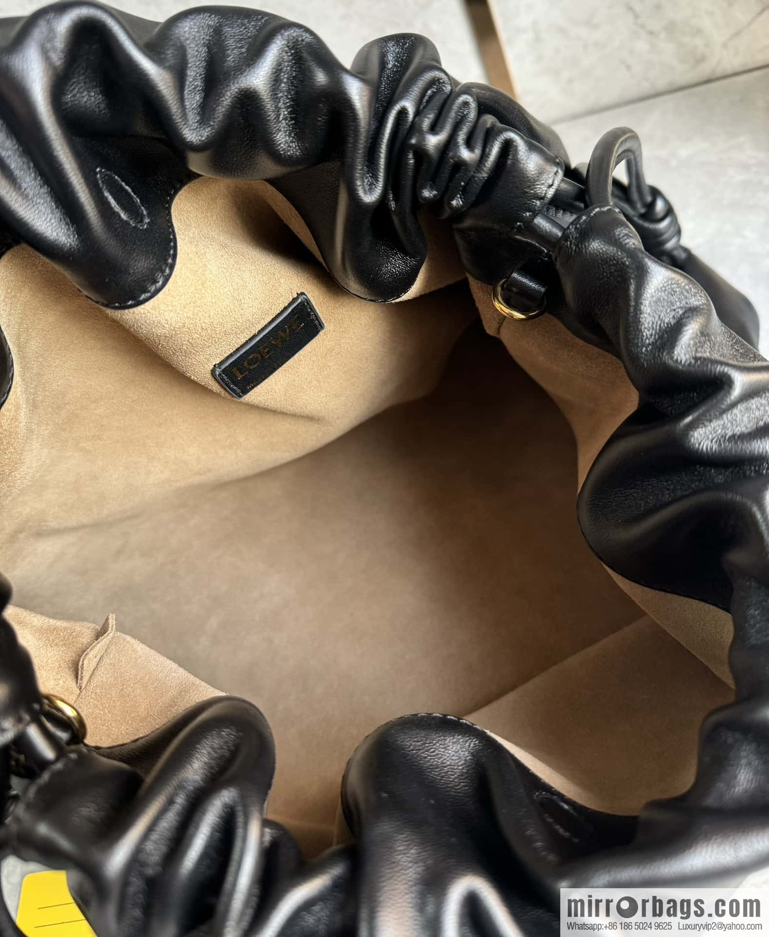LOEWEFlamenco Purse Large Lucky Bag 🔥 0802 Black