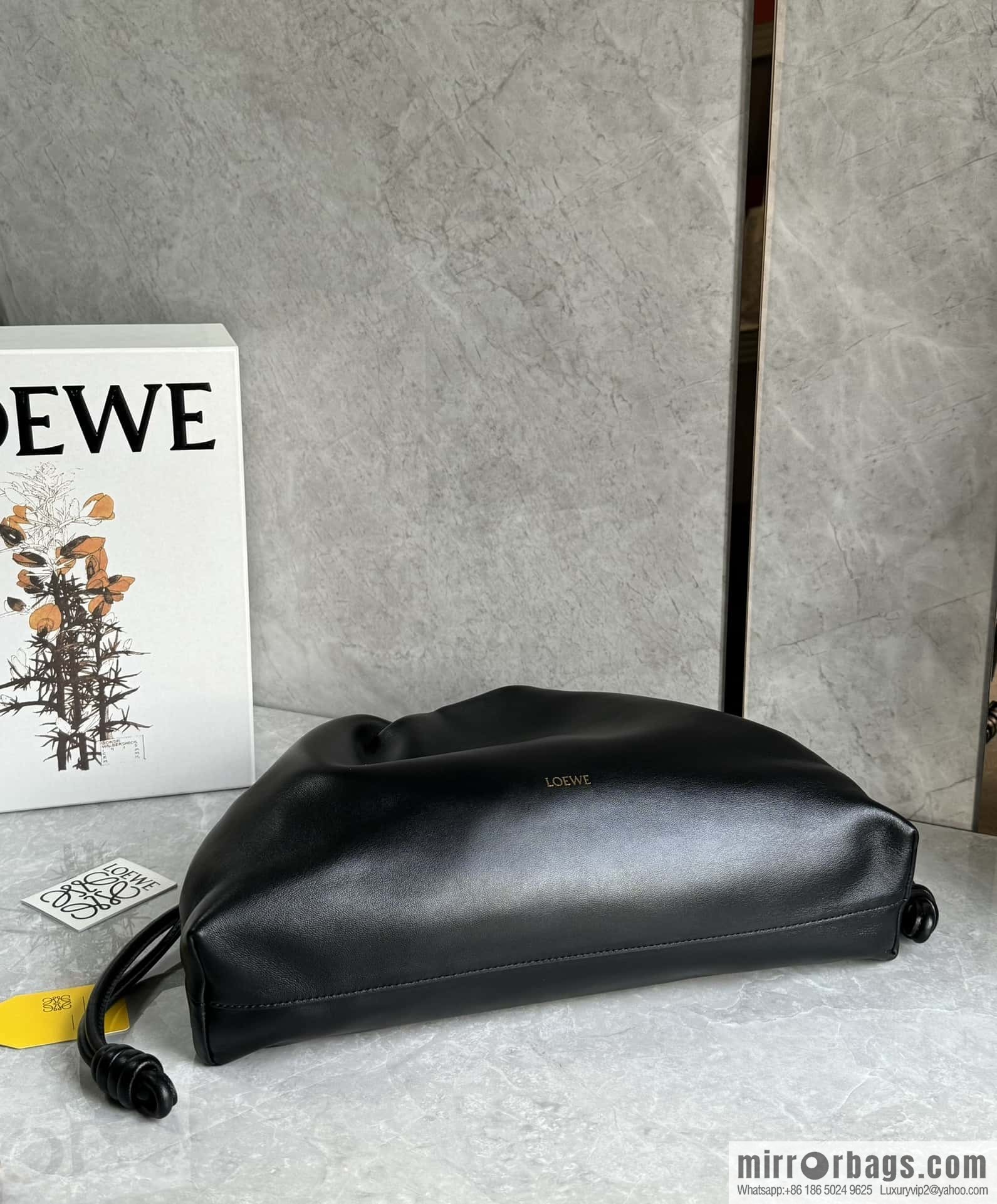 LOEWEFlamenco Purse Large Lucky Bag 🔥 0802 Black
