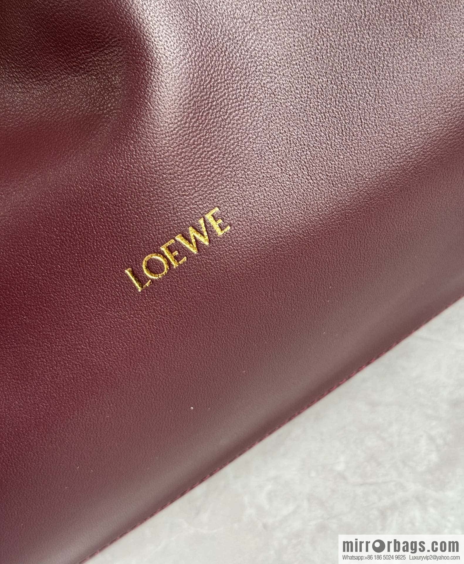 LOEWEFlamenco Purse large lucky bag 🔥 0802 maroon
