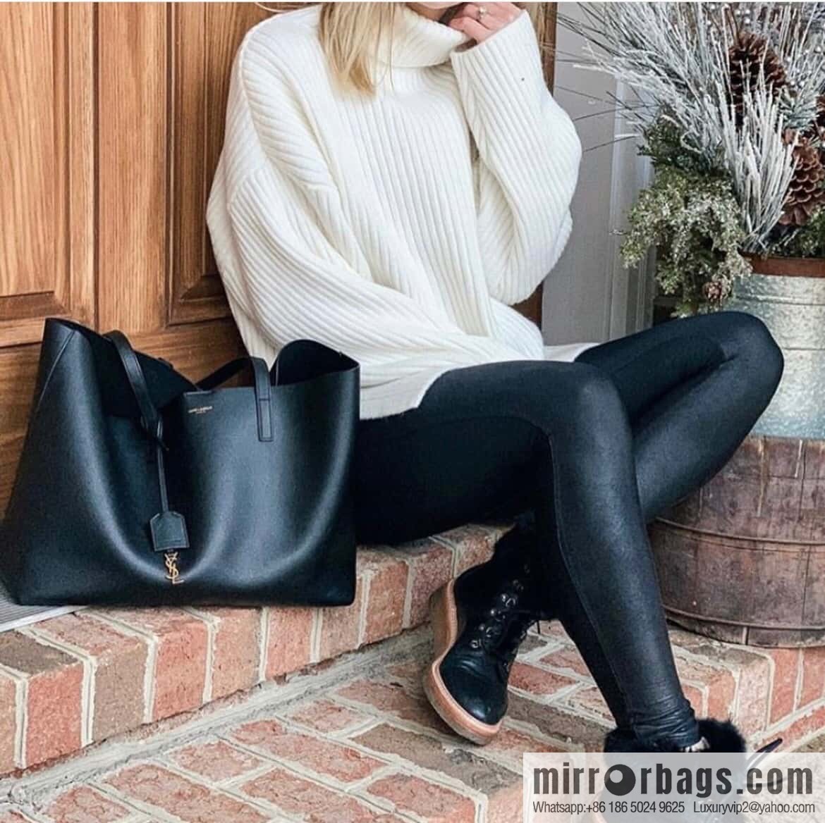 YSL 𝗦𝗵𝗼𝗽𝗽𝗶𝗻𝗴 𝘁𝗼𝘁𝗲 𝗯𝗮𝗴 shopping bag 394195