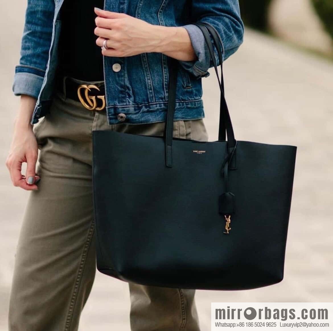 YSL 𝗦𝗵𝗼𝗽𝗽𝗶𝗻𝗴 𝘁𝗼𝘁𝗲 𝗯𝗮𝗴 shopping bag 394195