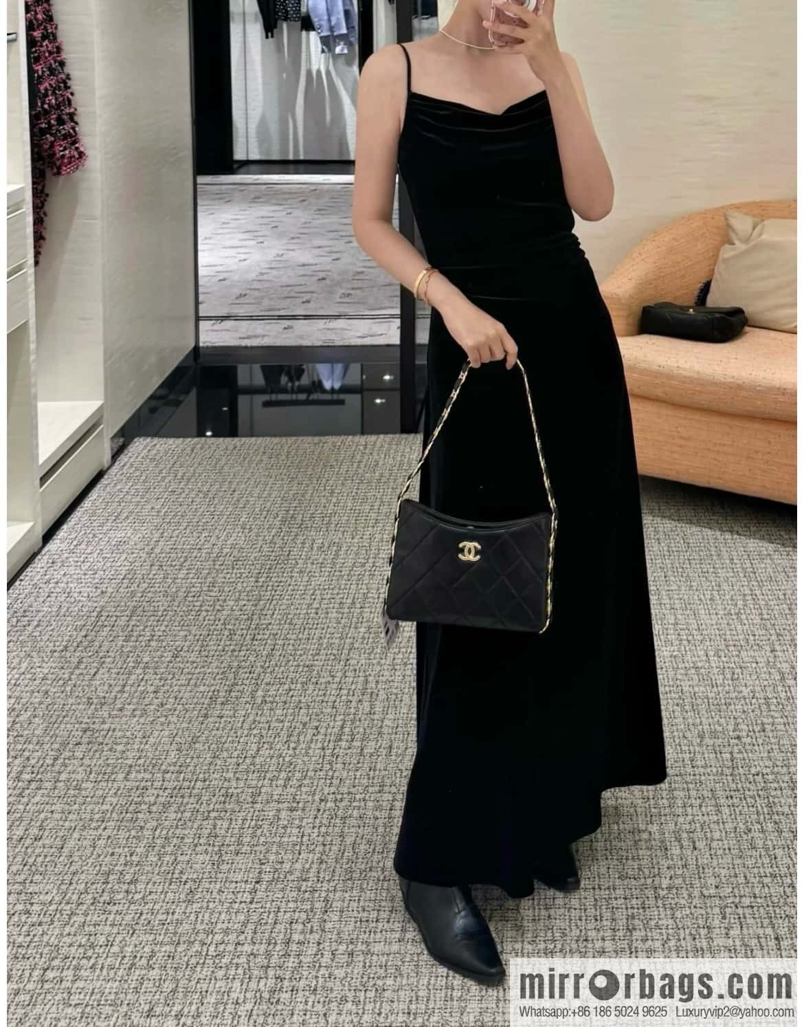 ππππππ 24K thick chain Hobo black π€ AS5177 B18293 94305