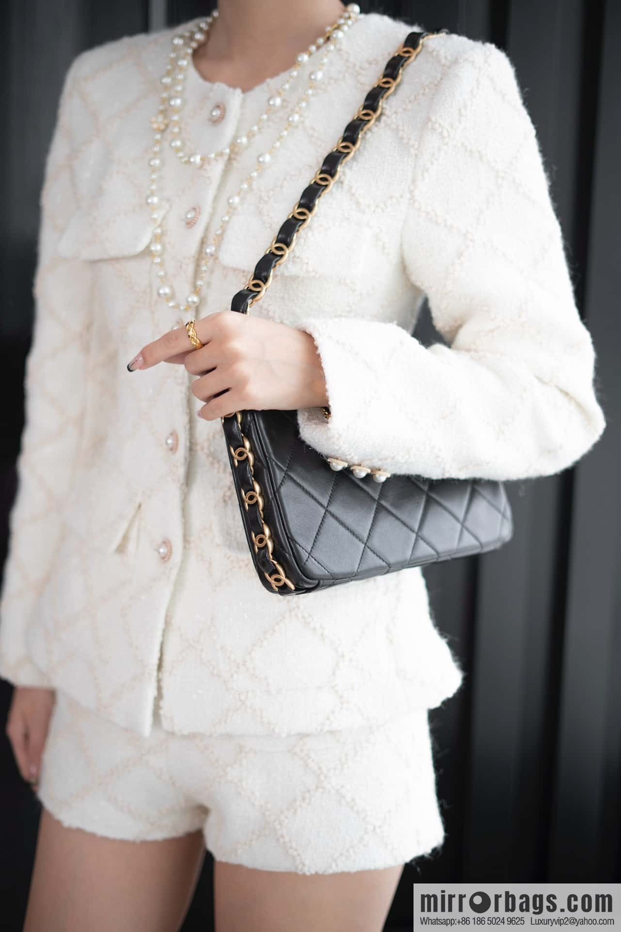 ππππππ 24K thick chain Hobo black π€ AS5177 B18293 94305