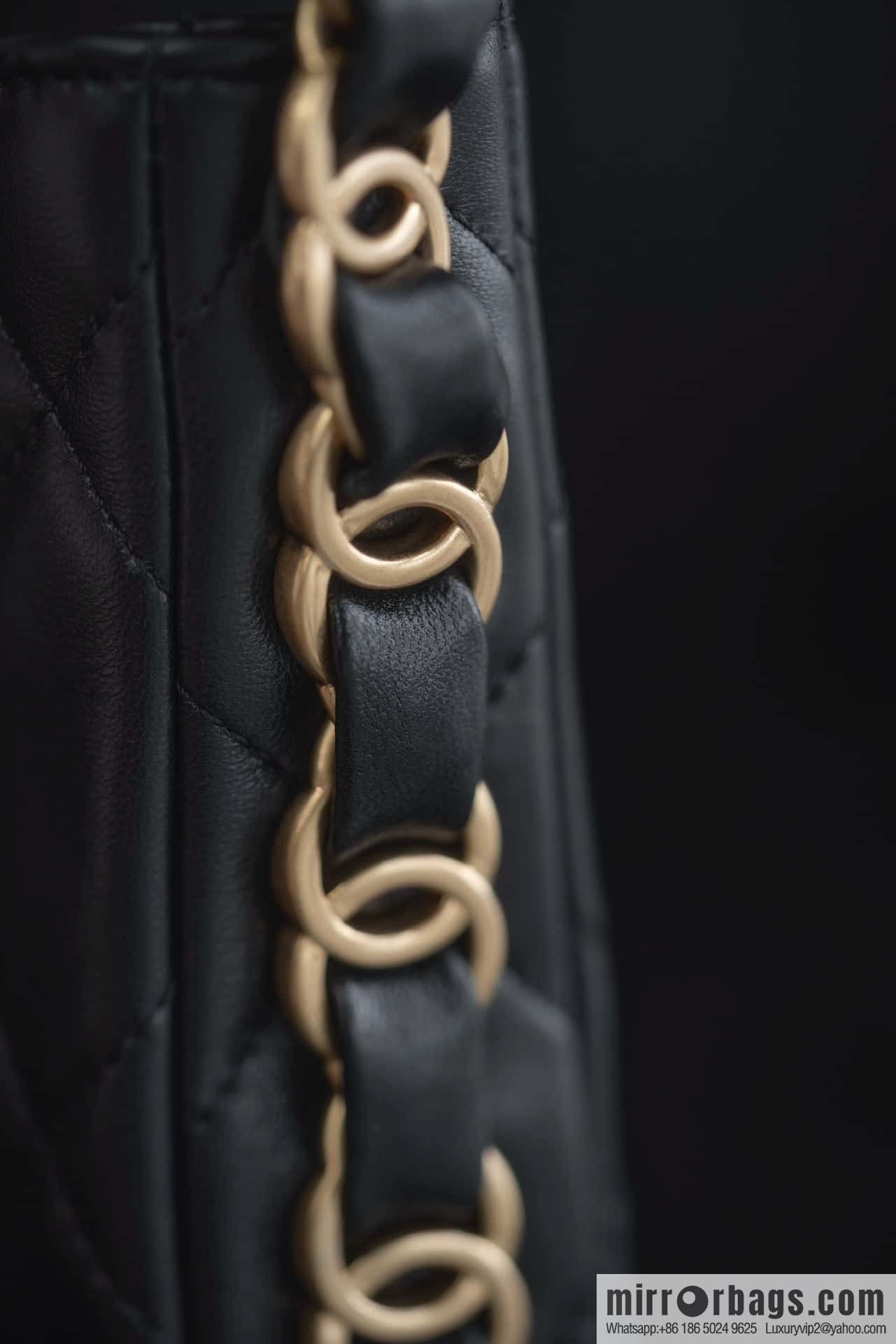 ππππππ 24K thick chain Hobo black π€ AS5177 B18293 94305