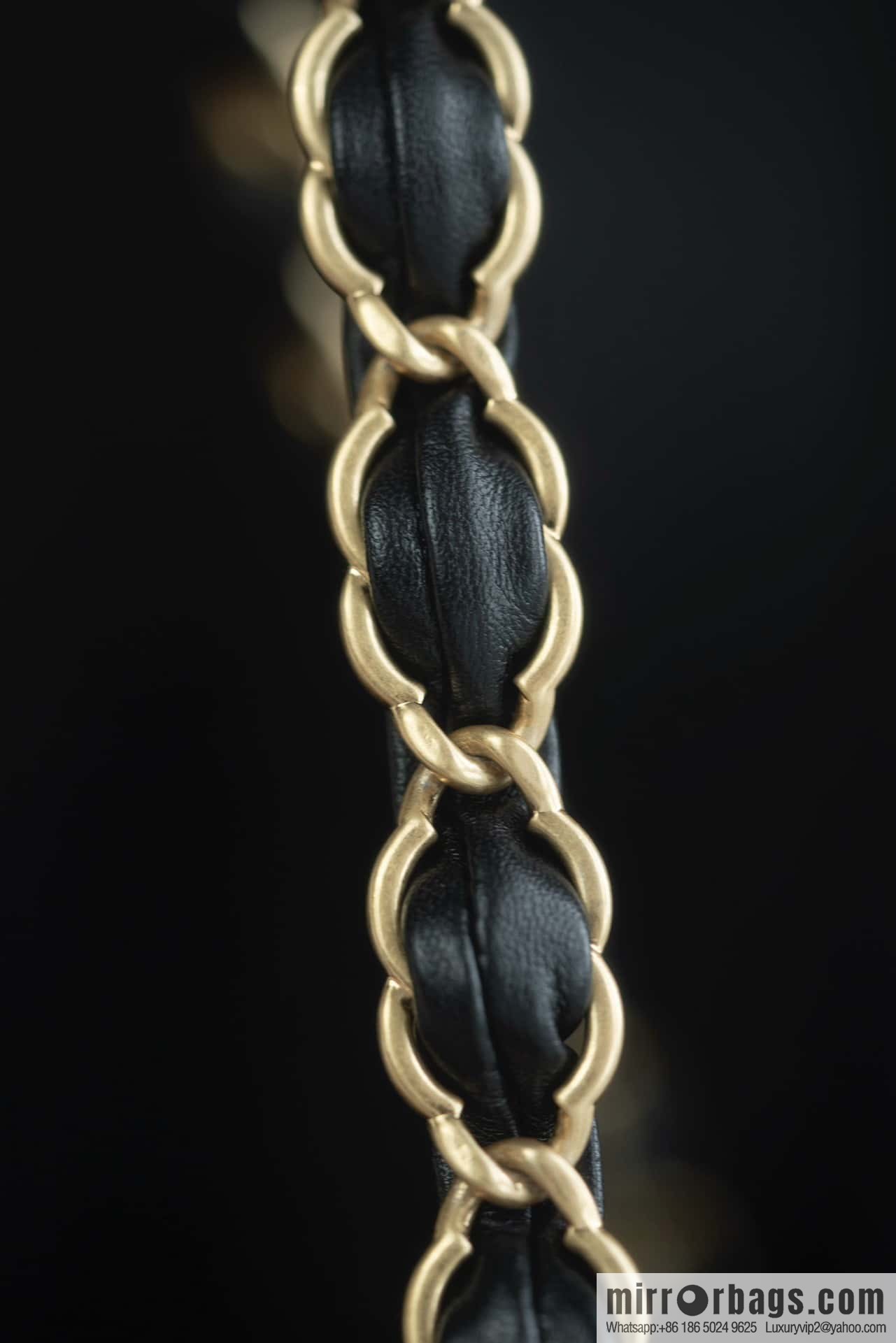ππππππ 24K thick chain Hobo black π€ AS5177 B18293 94305