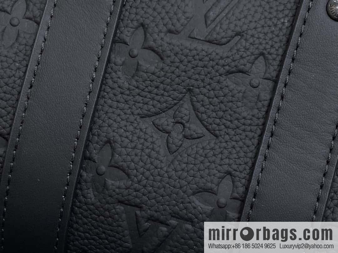 [Boutique‑grade] M20900 black full leather (opposite matte leather) pillow bag series KEEPALL XS handbag Keepall XS handbag