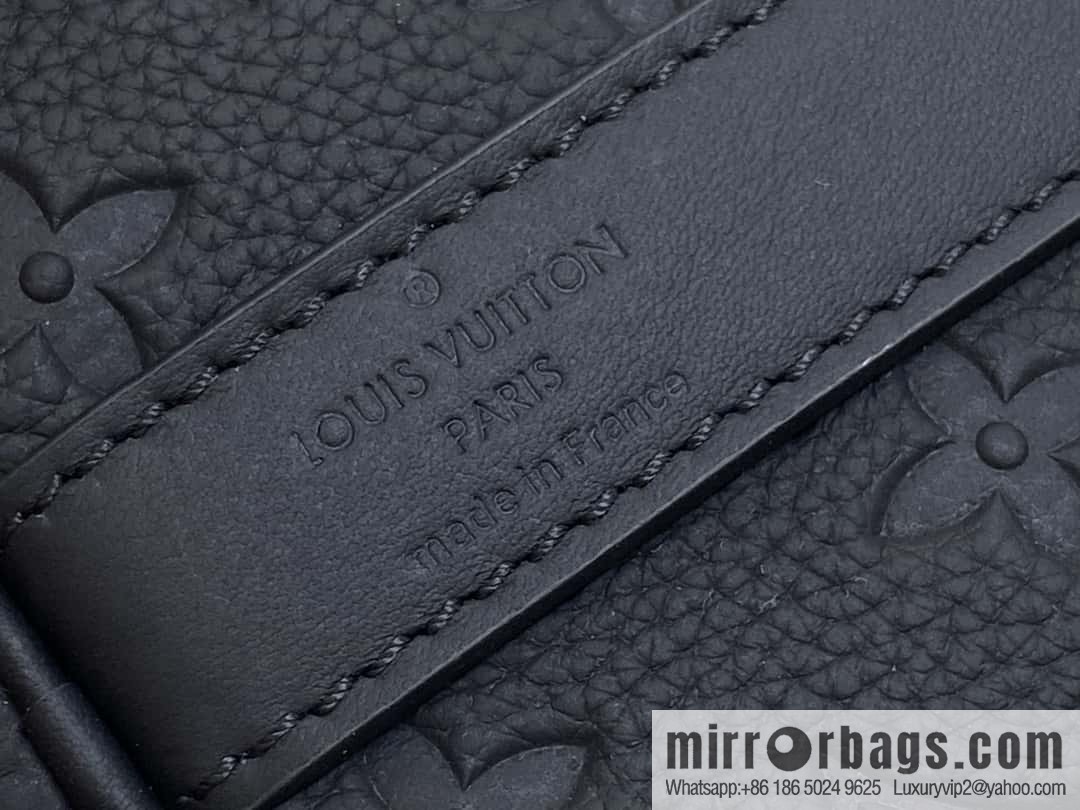 [Boutique‑grade] M20900 black full leather (opposite matte leather) pillow bag series KEEPALL XS handbag Keepall XS handbag