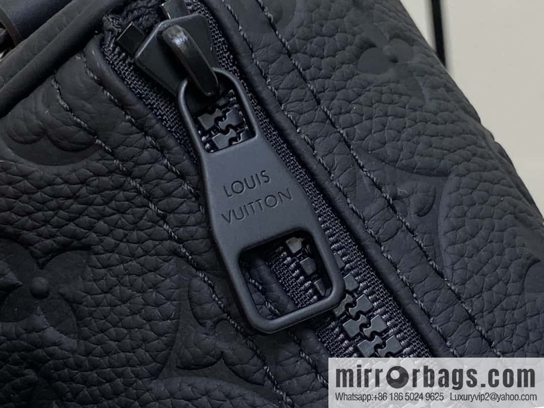 [Boutique‑grade] M20900 black full leather (opposite matte leather) pillow bag series KEEPALL XS handbag Keepall XS handbag