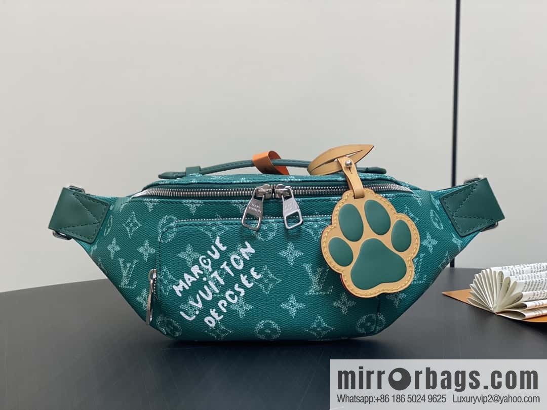 [Boutique‑grade] M12867 green, chest bag fanny pack series RUSH fanny pack