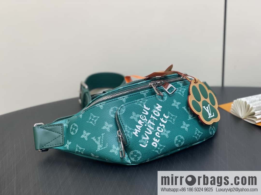 [Boutique‑grade] M12867 green, chest bag fanny pack series RUSH fanny pack