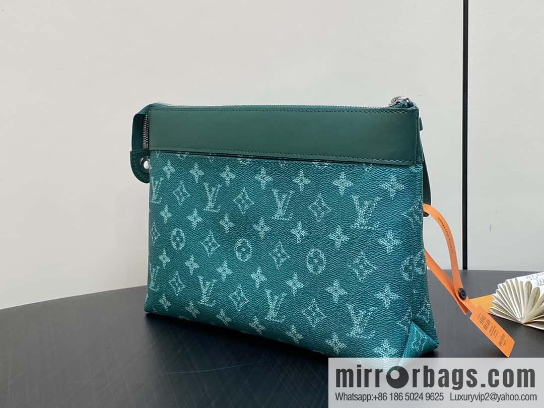 [Boutique‑grade] M12665 green, handbag clutch series Pochette Voyage Souple clutch