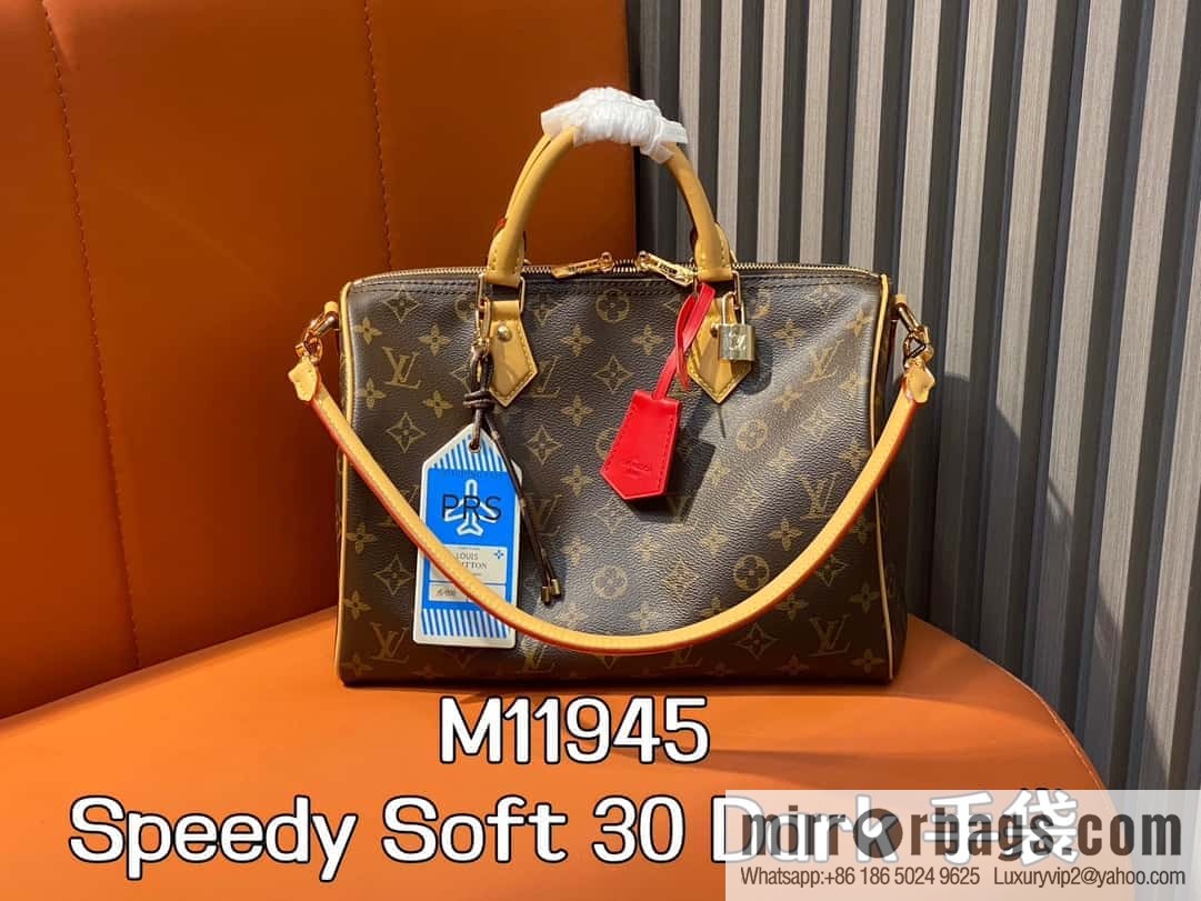 M11945 presbyopia official website picture pillow bag speedy series Speedy Soft 30 Dark handbag