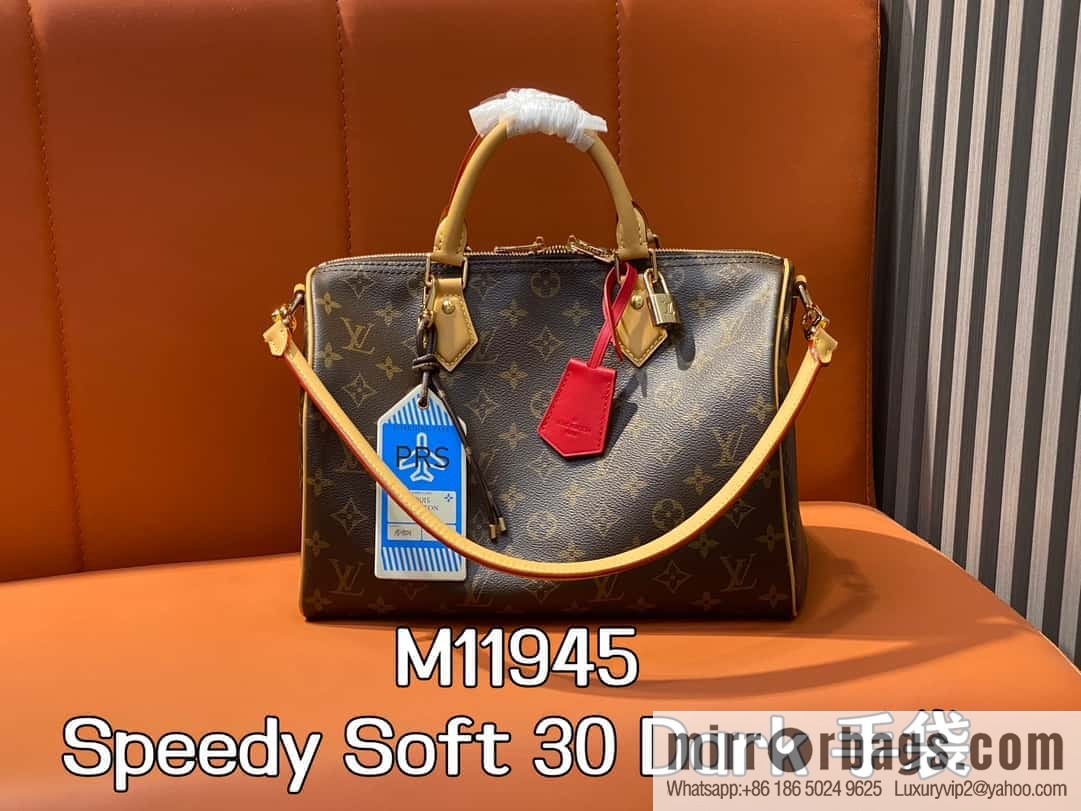 M11945 presbyopia official website picture pillow bag speedy series Speedy Soft 30 Dark handbag