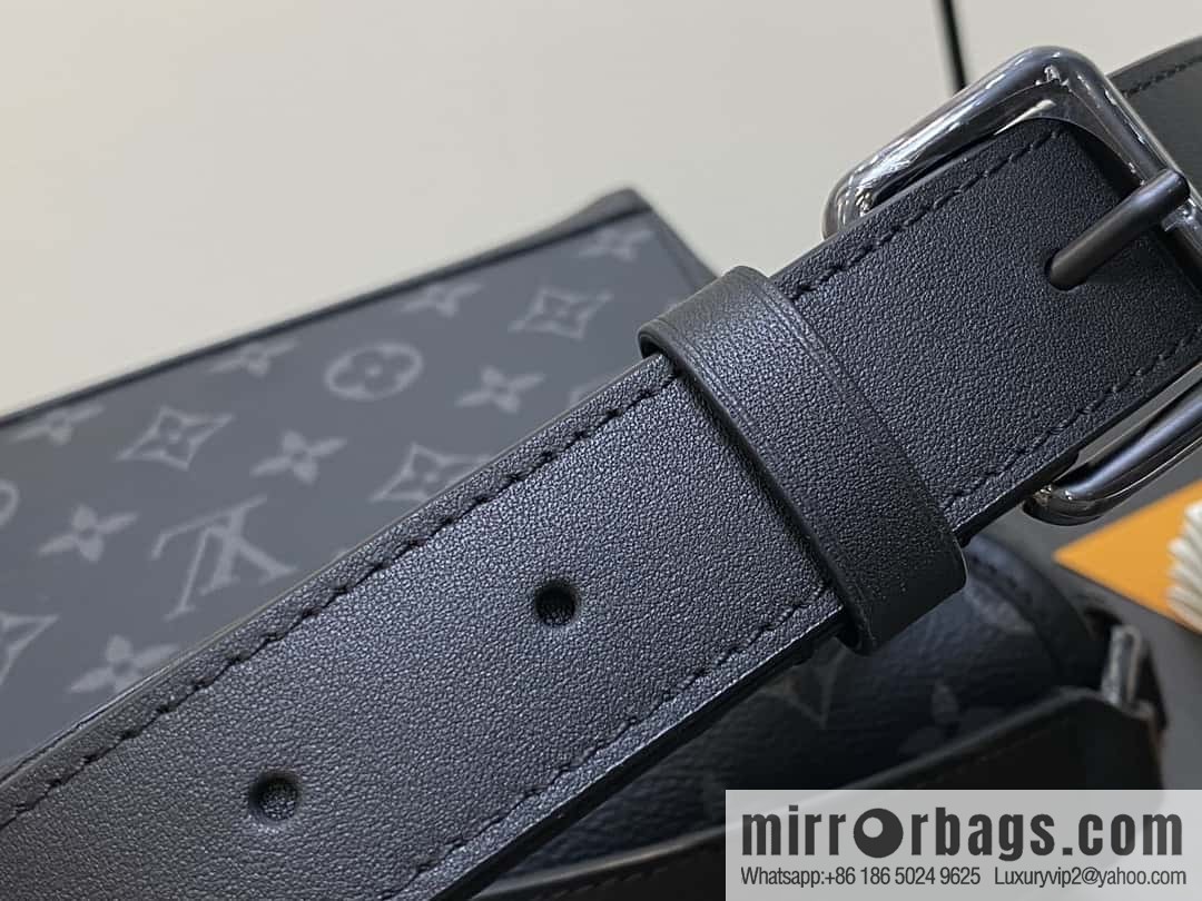 [Boutique‑grade] M12681 black flower/silver flower, men's bag messenger bag series Pulse messenger bag