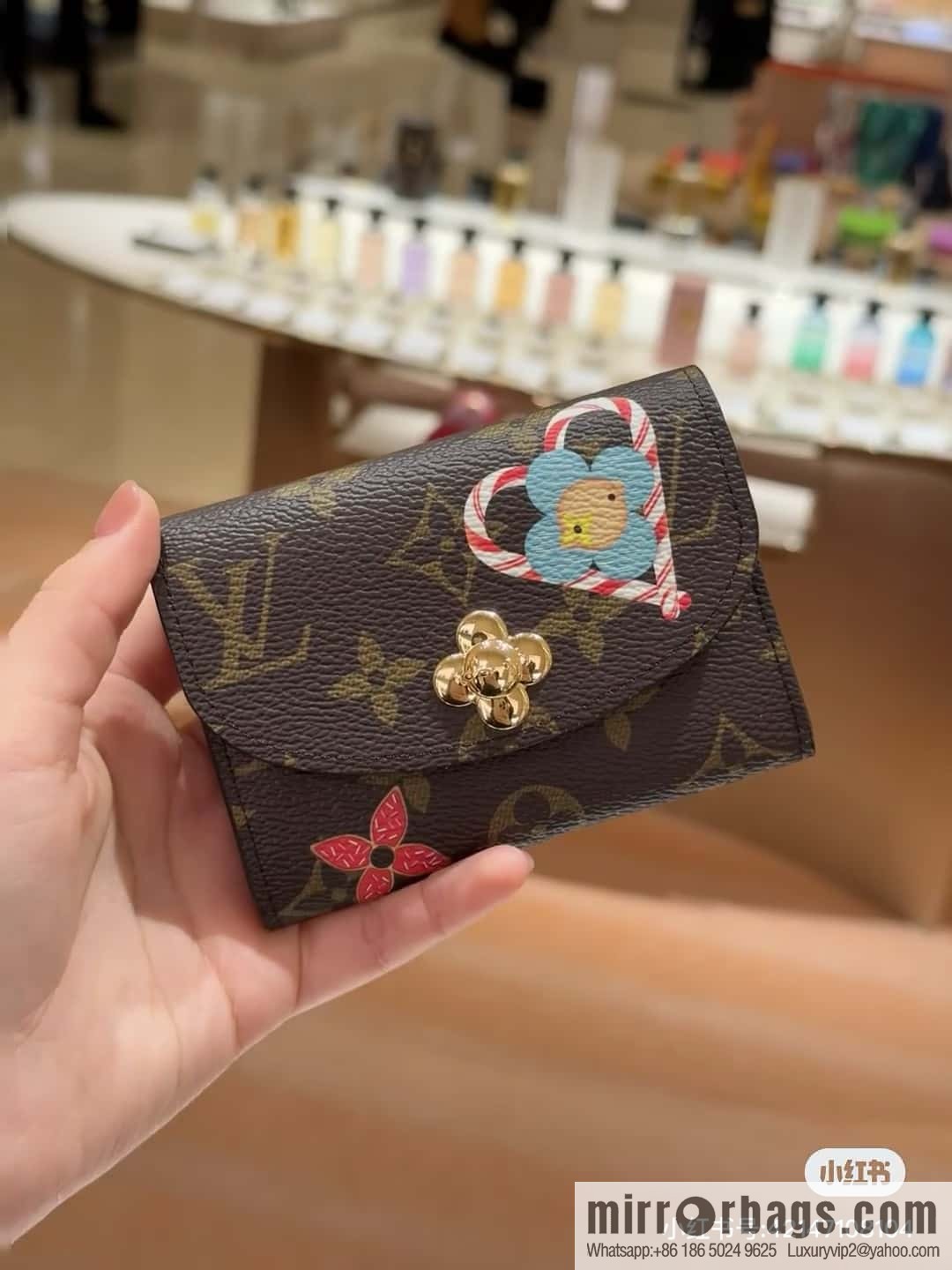 [Boutique‑grade] M12220 red, Christmas change bag wallet series Rosalie change bag