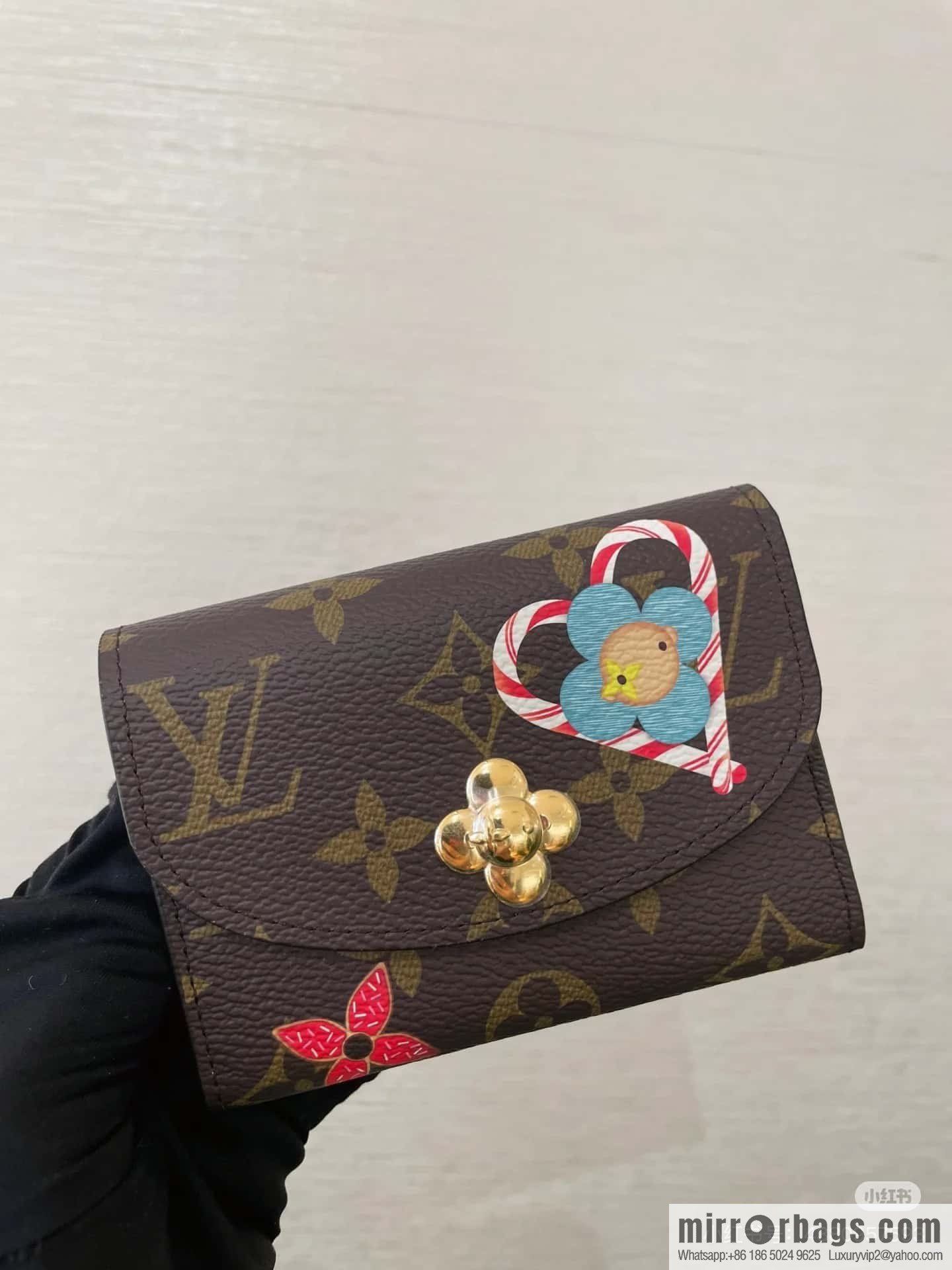 [Boutique‑grade] M12220 red, Christmas change bag wallet series Rosalie change bag