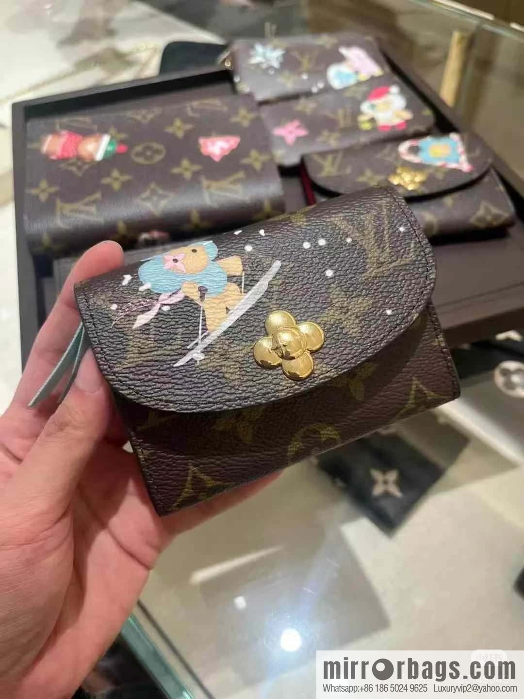 [Boutique‑grade] M12239 blue, Christmas change bag wallet series Rosalie change bag