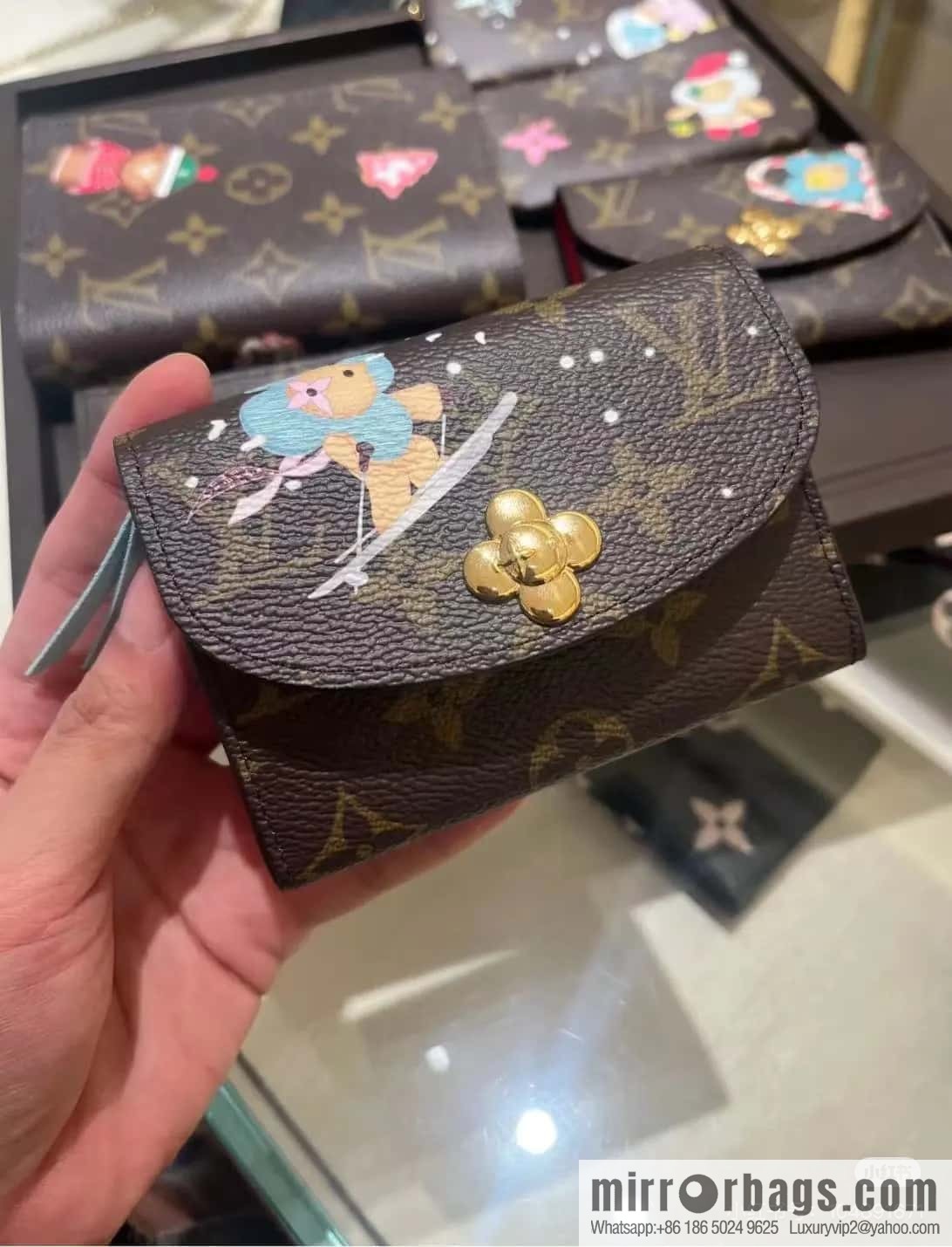 [Boutique‑grade] M12239 blue, Christmas change bag wallet series Rosalie change bag