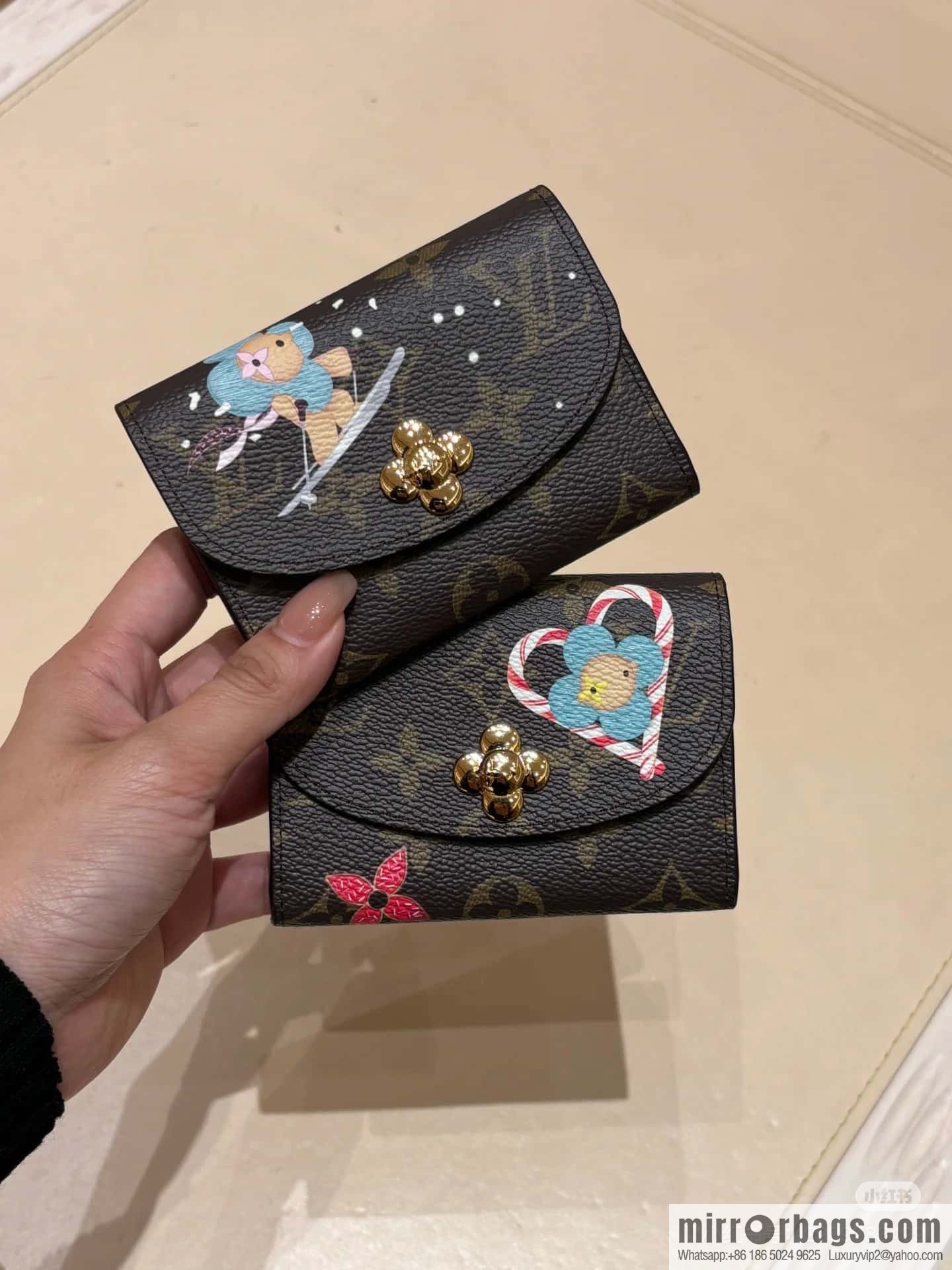 [Boutique‑grade] M12239 blue, Christmas change bag wallet series Rosalie change bag