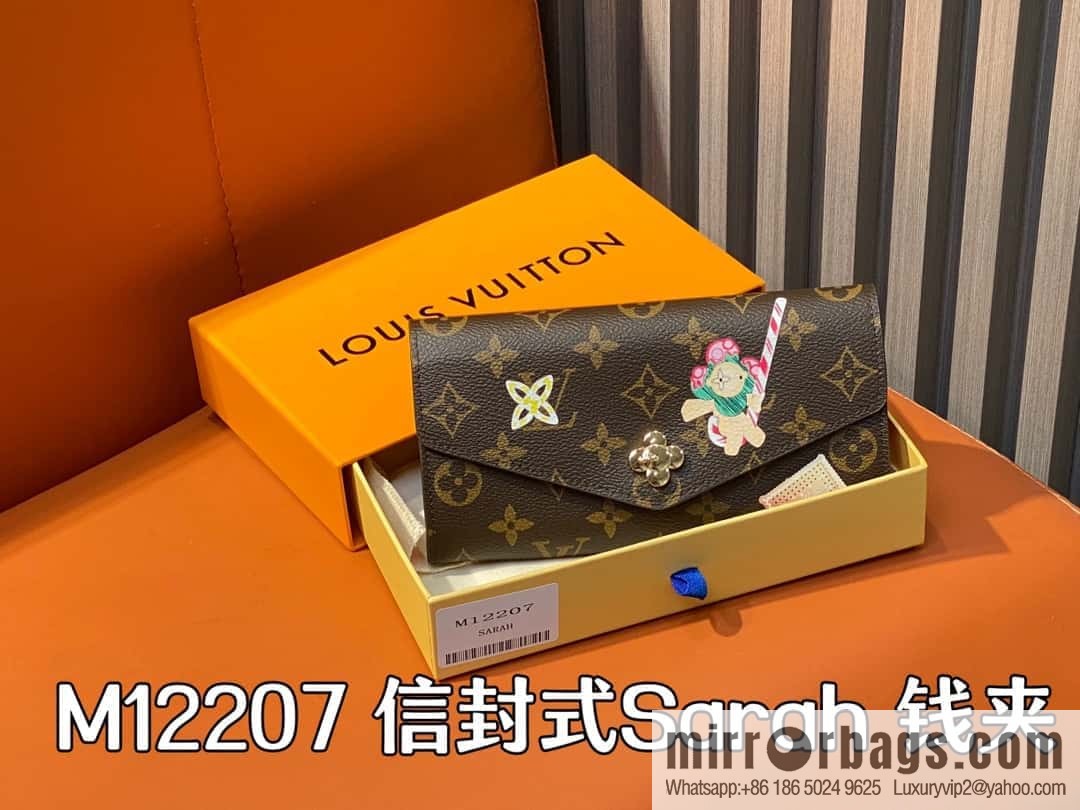 [Boutique‑grade] M12207 red, Christmas model, flip wallet series, envelope Sarah wallet.